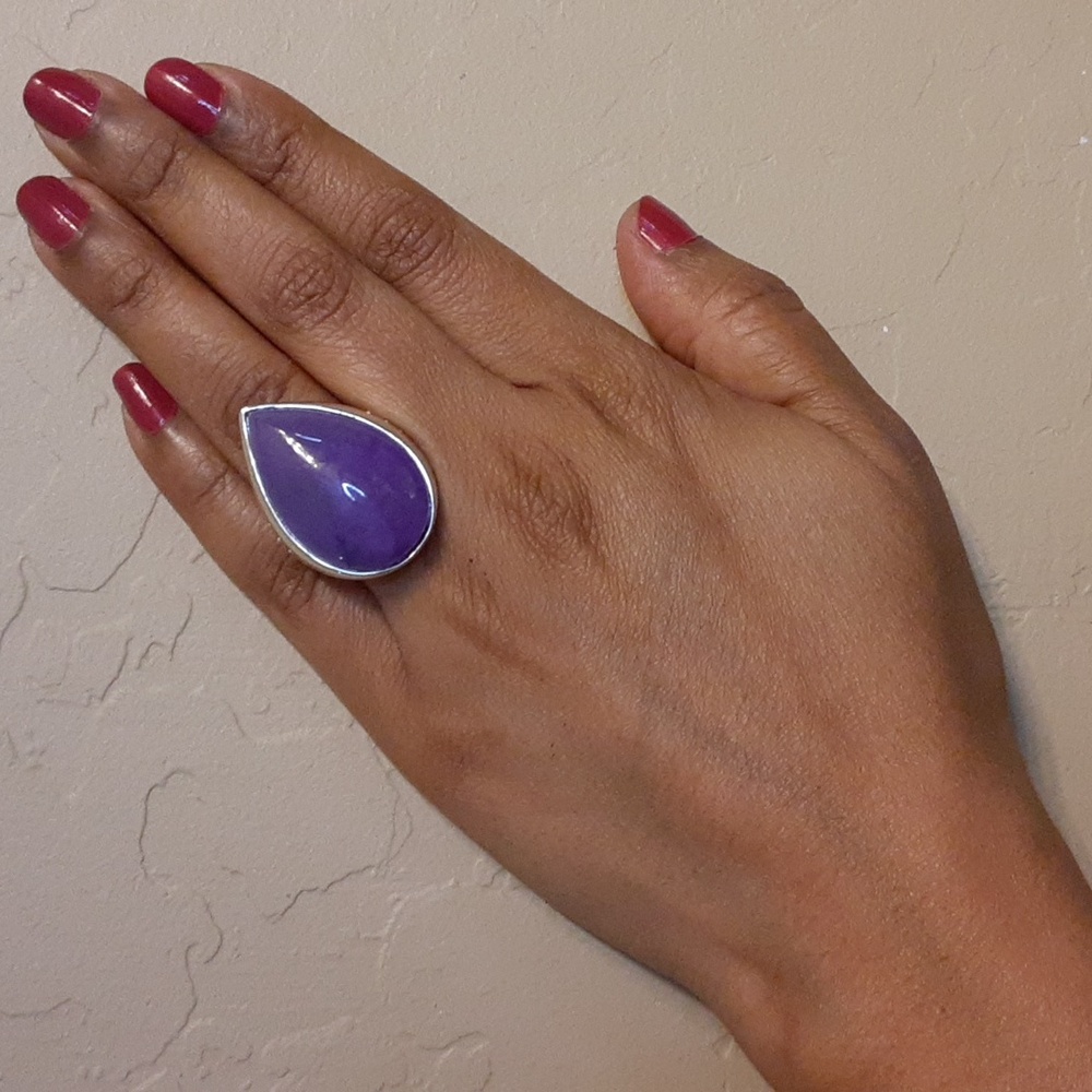 ❤SOLD❤925 Interchangeable magnetic Genuine Gemstones Ring. - Picture 5 of 17